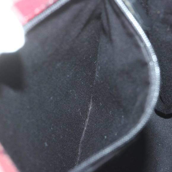 BURBERRY Nova Check Hand Bag Canvas Red Beige Auth bs11653 - Picture 12 of 16